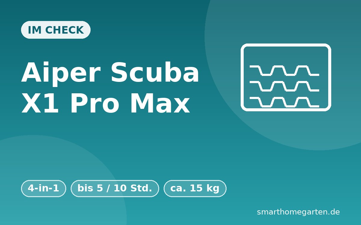 Aiper Scuba X1 Pro Max im Check: Akku-Poolroboter mit Oberflächenreinigung